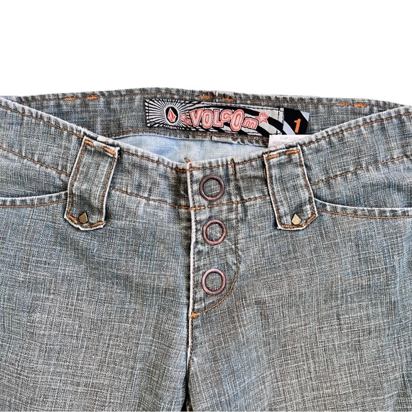 Vintage Volcom Norma Jean with a Blue-Brown Wash - Picture 3 of 6